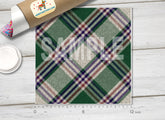 Irish Tartan  Patterned Adhesive Vinyl 382
